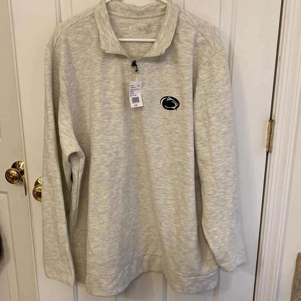 Penn State Mens Quarter Zip Pullover Shirt XXL, new with tags